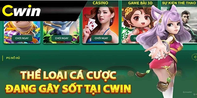 Cwin với kho game đỉnh cao gây sốt